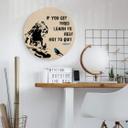 Træbillede Banksy - If you get tired