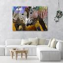 Canvasbillede, Zebra dyr abstrakt