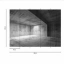 ConcreteRoom betonlook tapet i gråhvid - non-woven tapet Designwalls 2 - 2,55 x 3,5 m