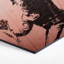 Hexagon - Alu-Dibond - Banksy - Flower Thrower - Kobbereffekt