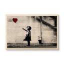 Cuadro de madera Banksy - Chica con globo