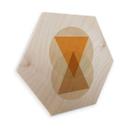 Hexagon Hout Nouveauprints - Circles and Triangles