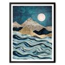 Póster SpaceFrog Designs - Azul índigo