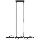 Pendelleuchte Frederik, schwarz, 80 x 9,7 cm, Metall Hängelampe