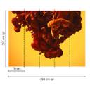 non-woven tapet AbstractArt fototapet Designwalls i orange og gul 