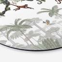 Tableau sur alu-Dibond rond Kikki Belle - Singes coquins