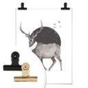 Póster Solti - Ciervos en invierno