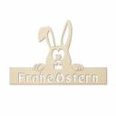 Décoration en bois à suspendre - Lapin 