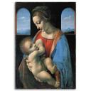 Canvasbillede, Madonna Litta - Da Vinci-reproduktion