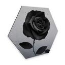 Hexagone - Alu-Dibond effet argenté Ireland - Fabric Rose