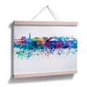 Póster Bleichner - Línea del horizonte de Venecia en acuarela