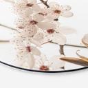 Billede Gren med hvide kirsebærblomster - Sisi & Seb - rund – print på aluminium (Alu-Dibond)