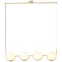 Pendelleuchte Ian, gold, 120 x 107 cm, Glas Lampe