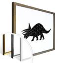 Póster Nouveauprints - Dinosaurio geométrico Triceratops