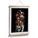 Póster astronauta con arreglo floral - Nicebleed