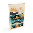 Cuadro de madera pico de montaña por encima de las nubes - SpaceFrog Designs