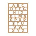 Alfabeto ABC Decoración en madera - MDF naturaleza