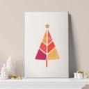 Lienzo Kubistika - Árbol de Navidad colorido