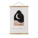 Tekstil plakat Ramadan Mubarak halvmåne