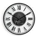 Horloge murale en verre - La Vie est belle - Shabby Chic 