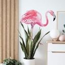 Sticker mural Kristina Kvilis - Flamant rose 02
