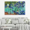 3 stykke lærredstryk, Vincent Van Gogh iris