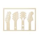 Decoración en madera guitarra - clavijero - álamo