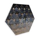 Hexagon Hout Fredriksson - Blue & Gold