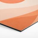Hexagon Dibond Harmonisk landskab orange - Kubistika