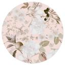 Vinilo decorativo ilustración boho con flores y frutas - Diseños ONU - Redondo