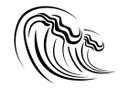 Sticker mural - Vagues 3