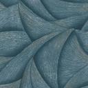 Papel pintado no tejido en azul, plata ondas de aspecto 3D gráfico moderno