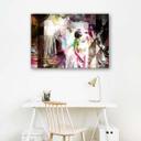 Canvasbillede, Ballerina i kjole - abstrakt