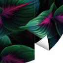 Tapet cirkel Farverige jungleplanter - Paksoylu - vliesetapet/selvklæbende non-woven tapet