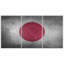 3 stykke lærredstryk, Japans flag