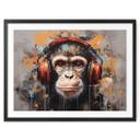 Póster DJ mono con auriculares - Magnusson