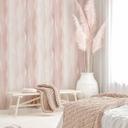 Ikke-vævet tapet i pink med abstrakt stribe i grafisk moderne look 