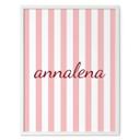 Personlige plakat-striber i pink