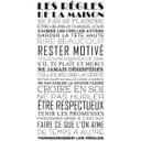 Sticker mural - Règles de la maison