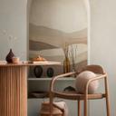 COSMOPOLITAN 3D buet niche tapet creme beige brun - moderne ikke-vævet tapet