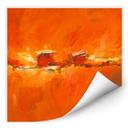 Zelfklevende Poster - Schüßler - Composition in Orange