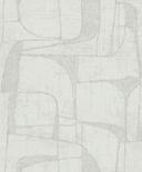 Papel pintado no tejido de color beige brillante Formas geométricas Gráfico moderno 