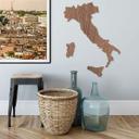 Chapa de caoba Wood art - Mapa Italia