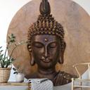 Fototapet - Rundt Buddha den vise - vliesetapet/selvklæbende non-woven tapet