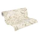 Papier peint intissé Elodie Maison Botanique crème vert bleu - gris feuilles herbes salon