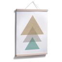 Plakat - Nouveauprints - Triangles Aqua