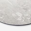 Wanddecoratie planten in wit in modern design - Ms Tiff - Alu-Dibond rond