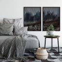 Poster Massimo - New York City (2-teilig) inkl. Bilderrahmen - 50x60 cm
