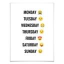 Póster - Emojione - Día de la semana