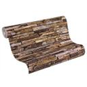 A.S. Création Tapet Wood'n Stone Beige, Brun, Gul